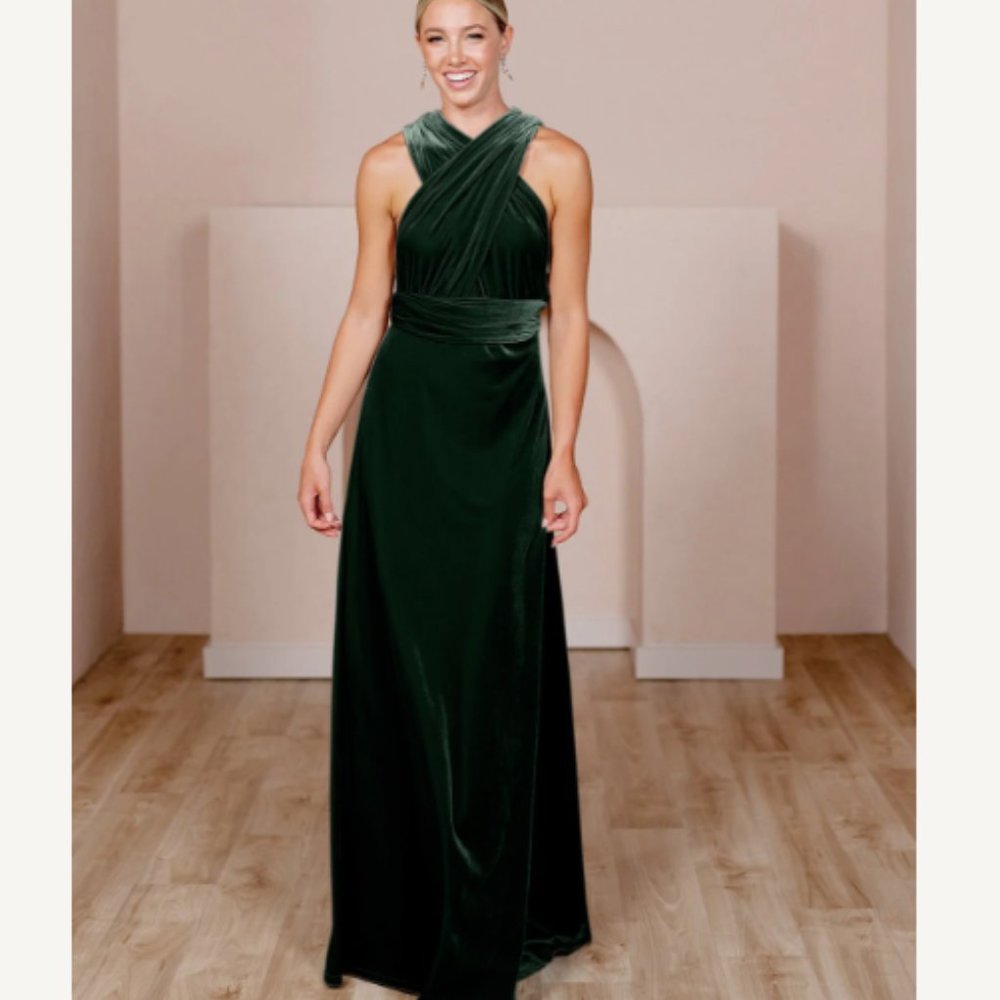 Micah Covertible Velvet Dress